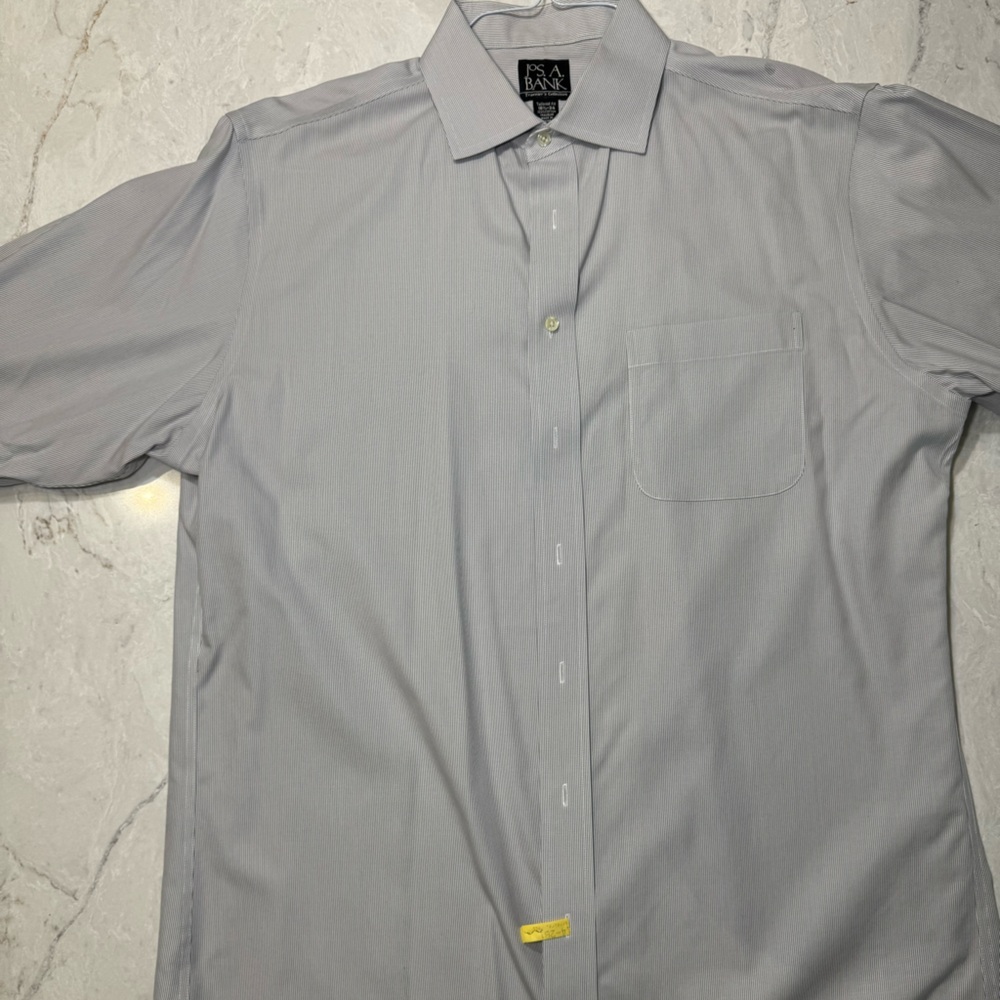 JoS.A.Bank Light Gray Dress Shirt